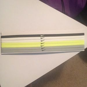 Nike headbands NEVER USED 7 thin 4 colors